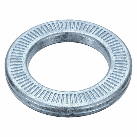 GRAINGER 5MXD7 Ribbed Lock Washer, Serrated Lock, Spring Steel, Zinc Plated, Zinc Plated, 100 PK | CQ2KDL