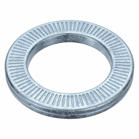 GRAINGER 5MXD8 Ribbed Lock Washer, Serrated Lock, Spring Steel, Zinc Plated, Zinc Plated, 100 PK | CQ2JWU