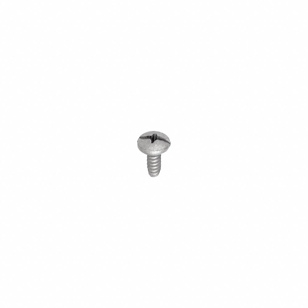 License Plate Screw, Steel, 5/8 In Lg., Dacromet 320, 3 Drive Size, Combination Slotted/Phillips, Truss