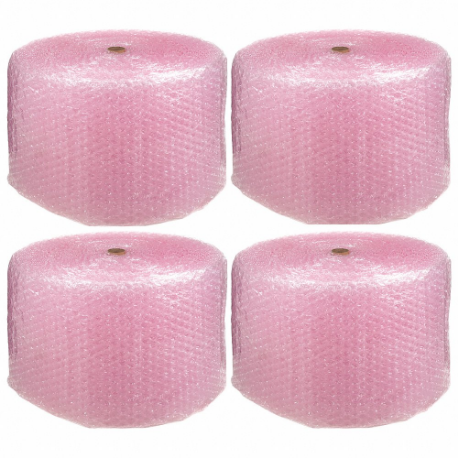 GRAINGER 5VEP8 Bubble Rolls, 1/2 Inch Bubble Size, 12 Inch Roll Width, 250 ft Roll Length, Anti-Static | CP7PAL