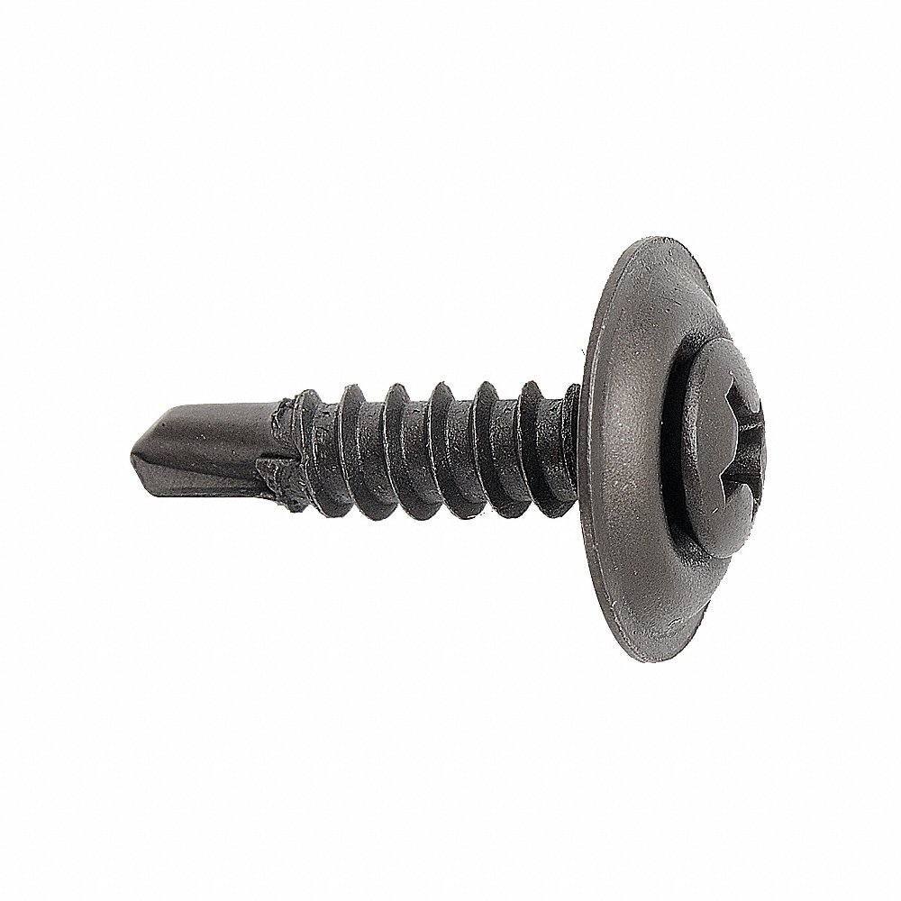 Trim Screw, Steel, 1 1/4 In Lg., Trim, 8 Screw Size, Phillips