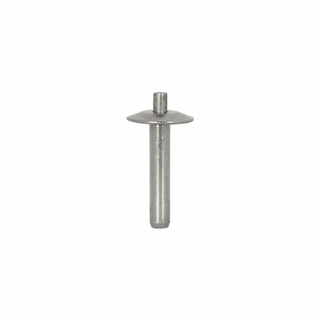 GRAINGER 5ZVL7 Liner Rivet, 7/16 Inch Size Overall Length, 3/16 Inch Size Rivet Dia, Aluminum, Plain | CP9DTE