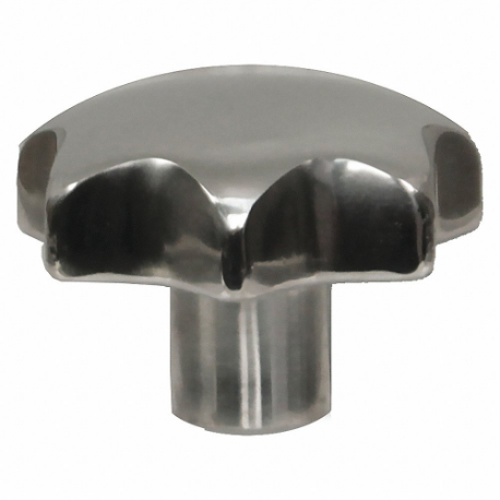 GRAINGER M-65035 Hand Knob, Star, Stainless Steel, 1/4 20 Thread Size, Tapped, 15/32 Inch Screw Length | CQ2JFZ 410N41