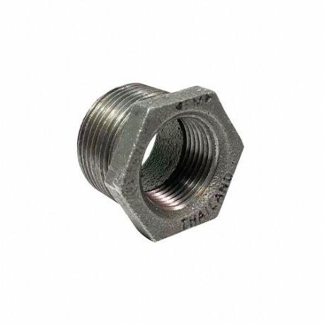 GRAINGER 783YC1 Hex Bushing, Malleable Iron, 1 Inch X 1/4 Inch Fitting Pipe Size | CQ7JZN