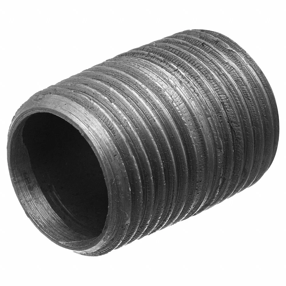 GRAINGER 793EW5 Black-Coated Steel Pipe Nipple, Black Coated Steel, 1 Inch Nominal Pipe Size | CP7PXP