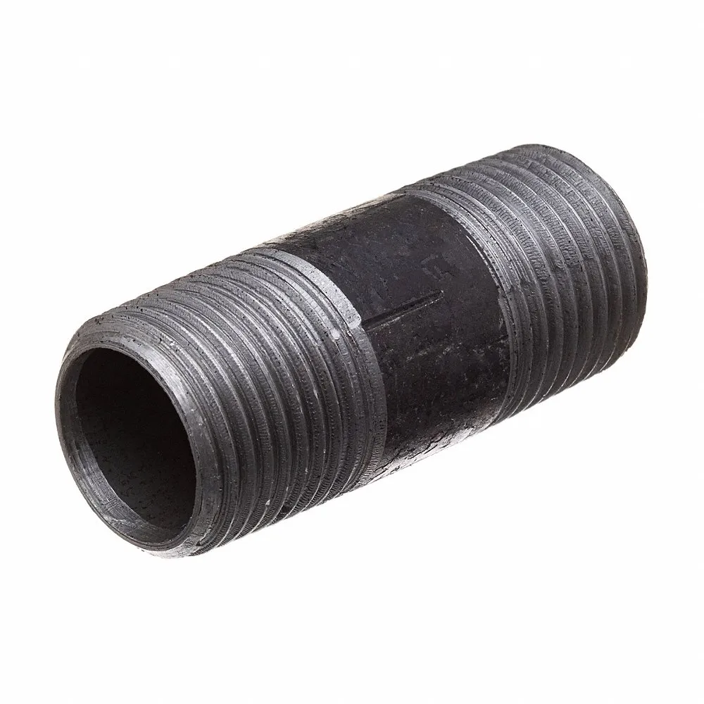 GRAINGER 793F23 Black-Coated Steel Pipe Nipple Coated Steel, 1 Inch Nominal Pipe Size | CP7PXY