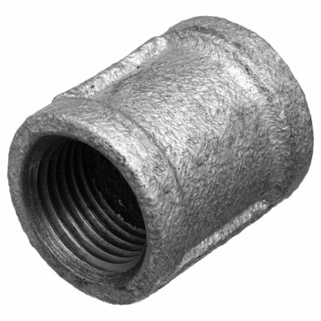 GRAINGER 793FK3 Galvanized Malleable Iron Pipe Fittings, Malleable Iron, 1 1/2 Inch x 1 1/2 Inch | CQ7KMW