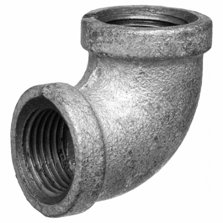 GRAINGER 793FN1 Galvanized Malleable Iron Pipe Fittings, Malleable Iron, 1 1/2 Inch x 1 1/2 Inch | CQ7KMX