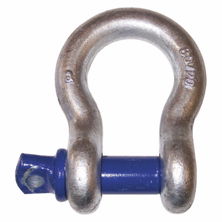 GRAINGER 8064405 Anchor Shackle, Bolt/Cotter/Nut Pin, 50000 lb Working Load Limit, 2 Inch Pin Dia | CQ2MDY 400D95