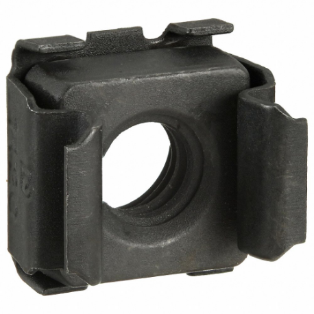 GRAINGER ADVD7988-1420-4 Cage Nut, Square Clip-On, Steel, Not Graded, Phosphate, 1/4 Inch-20 Thread | CP8JRB 487J67