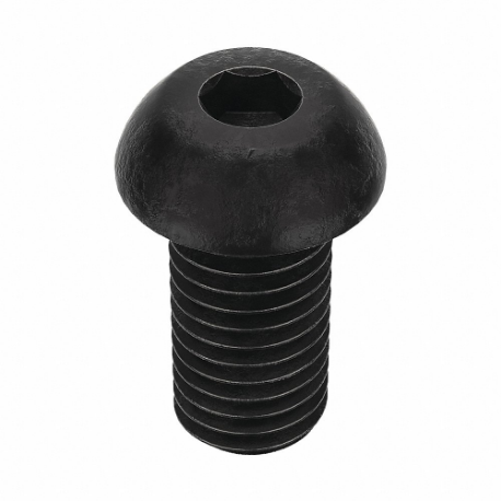 GRAINGER BHSIA0620125-010P Socket Head Cap Screw, 5/8 Inch-11 Thread Size, 1 1/4 Inch Length, Button, Black Oxide | CQ4WXE 1CA63