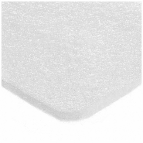 GRAINGER BULK-FFS-PP-24 Polyester Filter Felt Roll, Sheet, White, 10 ft Length, 250 Deg F Max Temp, 6 ft Width | CP9KMM 797P82