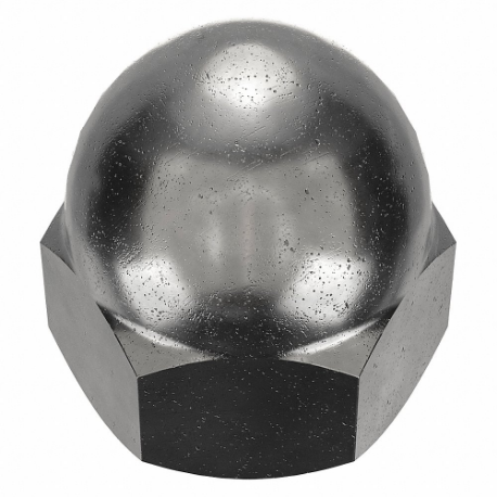 GRAINGER CPB162 Cap Nut, Low Crown, 3/8 Inch-16 Thread, Black Oxide, Not Graded, Steel, 0.625 Inch Height | CP8KJP 6XEN9
