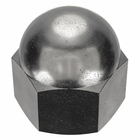Cap Nut, 3/4 In - 16 Thread Size, 1.156 In Overall Ht., 1 1/16 In Hex Wd., Not Gr., Fine