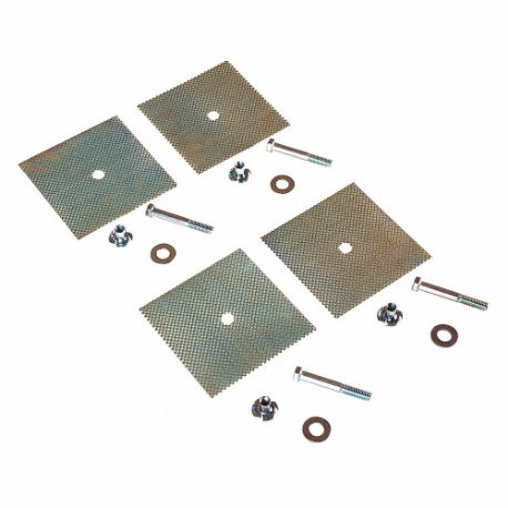 GRAINGER CS-GD-4 Parking Curb Glue Down Kit, Stainless Steel/Steel, 96 Inch L Car Stops | CQ4ZKT 5XPR4