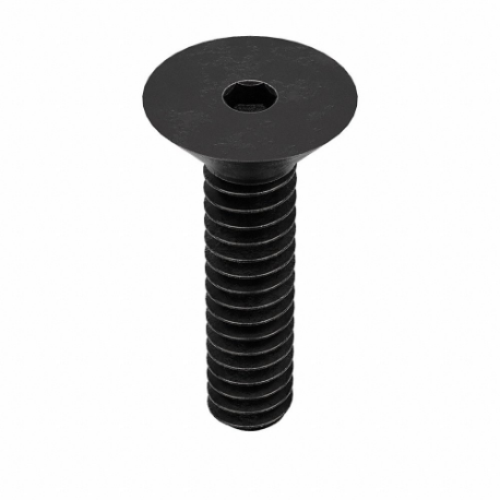 GRAINGER DFSC0060050CP-PK100 Socket Flat Head Screw, #6-32 Thread Size, 1/2 Inch Length, Flat, Black Oxide, Steel | CQ4UXB 5YPR8