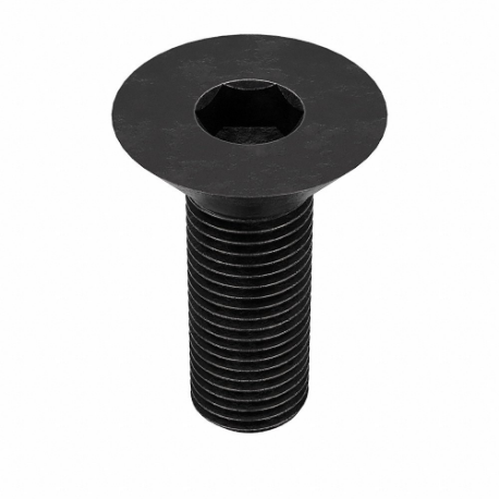 GRAINGER DFSC0380075FP-PK100 Socket Flat Head Screw, 3/8-24 Thread Size, 3/4 Inch Length, Flat, Black Oxide, Steel | CR3FAB 5YPW5