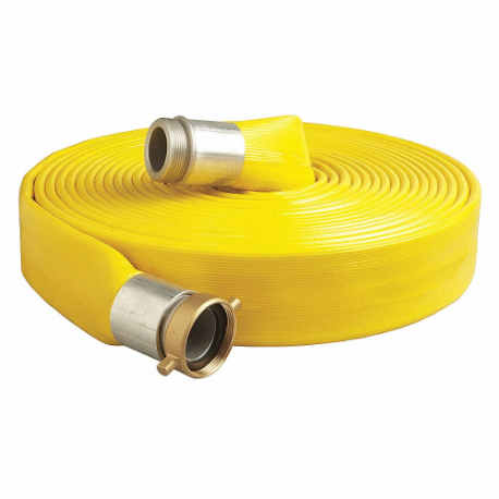 GRAINGER 45DU15 Water Discharge Hose, 1 1/2 Inch Heightose Inside Dia, 50 ft Hose Length, 200 psi, Yellow | CQ7XXK