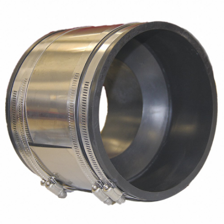 GRAINGER DX1002-44SR Shielded Transition Coupling, Pvc, 4 Inch Pipe, 4 Inch Overall Length | CQ3QMJ 53UE59