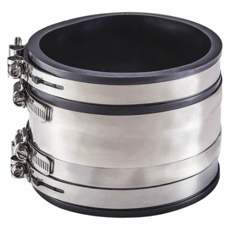 GRAINGER DX5001-44RC Shielded Transition Coupling, Pvc, 4 Inch Pipe, 4 Inch Overall Length | CQ3QMK 53UE53