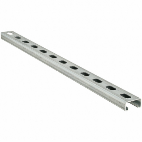 GRAINGER FS-500SS PG 18.00 Strut Channel - Slotted, Steel, Pre-Galvanized, 14 ga Gauge, 18 Inch Overall Length | CQ7EZH 45YV61