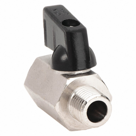GRAINGER G-DCMV-50 Mini Ball Valve, 1/2 Inch Pipe, Std, 600 psi CWP, -20 Deg to 370 Deg F, Wedge Handle | CQ2LNQ 38EG08