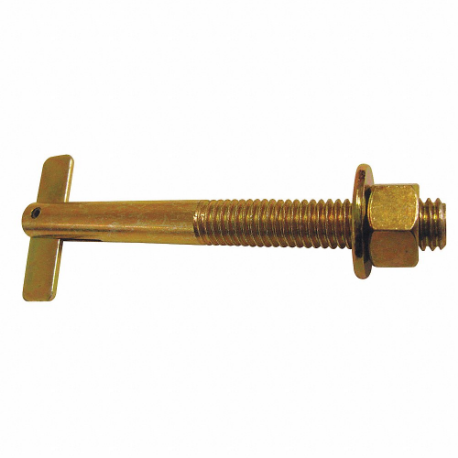 GRAINGER GCPT56334 T-Anchor, 0.313 Inch Overall Dia, 3 3/4 Inch Overall Length, 5/16 Inch-18 Thread Size | CP7NYQ 15W101