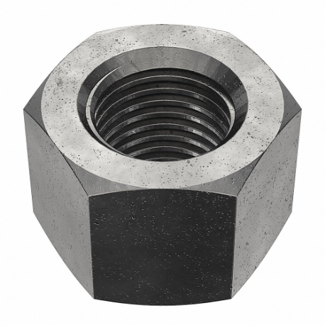 GRAINGER HXNTG2L2144 Hex Nut, 2 1/4 4 Thread, 3 1/2 Inch Hex Width, 2 1/2 Inch Hex Height, Steel, Grade 2 | CQ2AJE 33P275