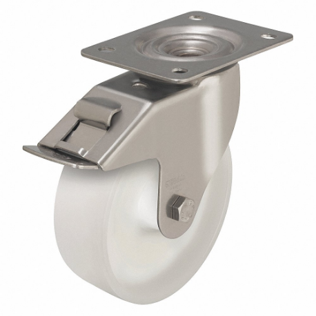 GRAINGER LEX-PO 80XR-FI Corrosion-Resistant Standard Plate Caster, 3 1/8 Inch Dia | CQ6XWZ 44YU47