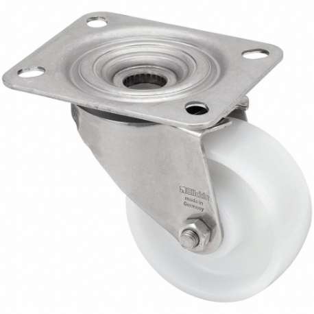 GRAINGER LEX-PO 80XR Corrosion-Resistant Standard Plate Caster, 3 1/8 Inch Dia, Swivel | CQ6XXB 44YU72