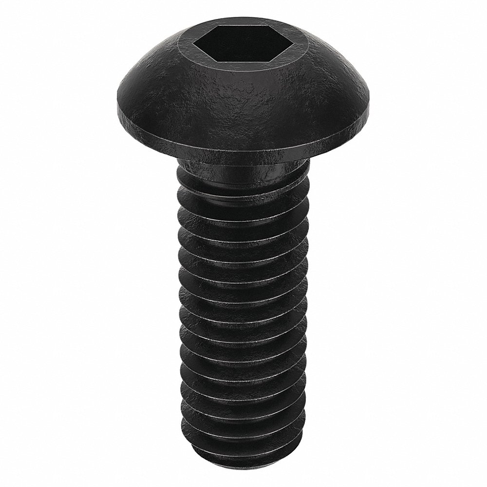 GRAINGER M07150.040.0012 Socket Head Cap Screw Button Steel M4 x 0.70, 12mm Length, 100PK | AH7UCM 38DA07