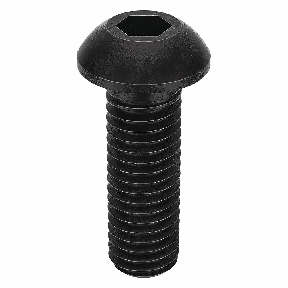 GRAINGER M07150.080.0025 Socket Head Cap Screw Button Steel M8 x 1.25, 25mm Length, 100PK | AH7UDU 38DA36