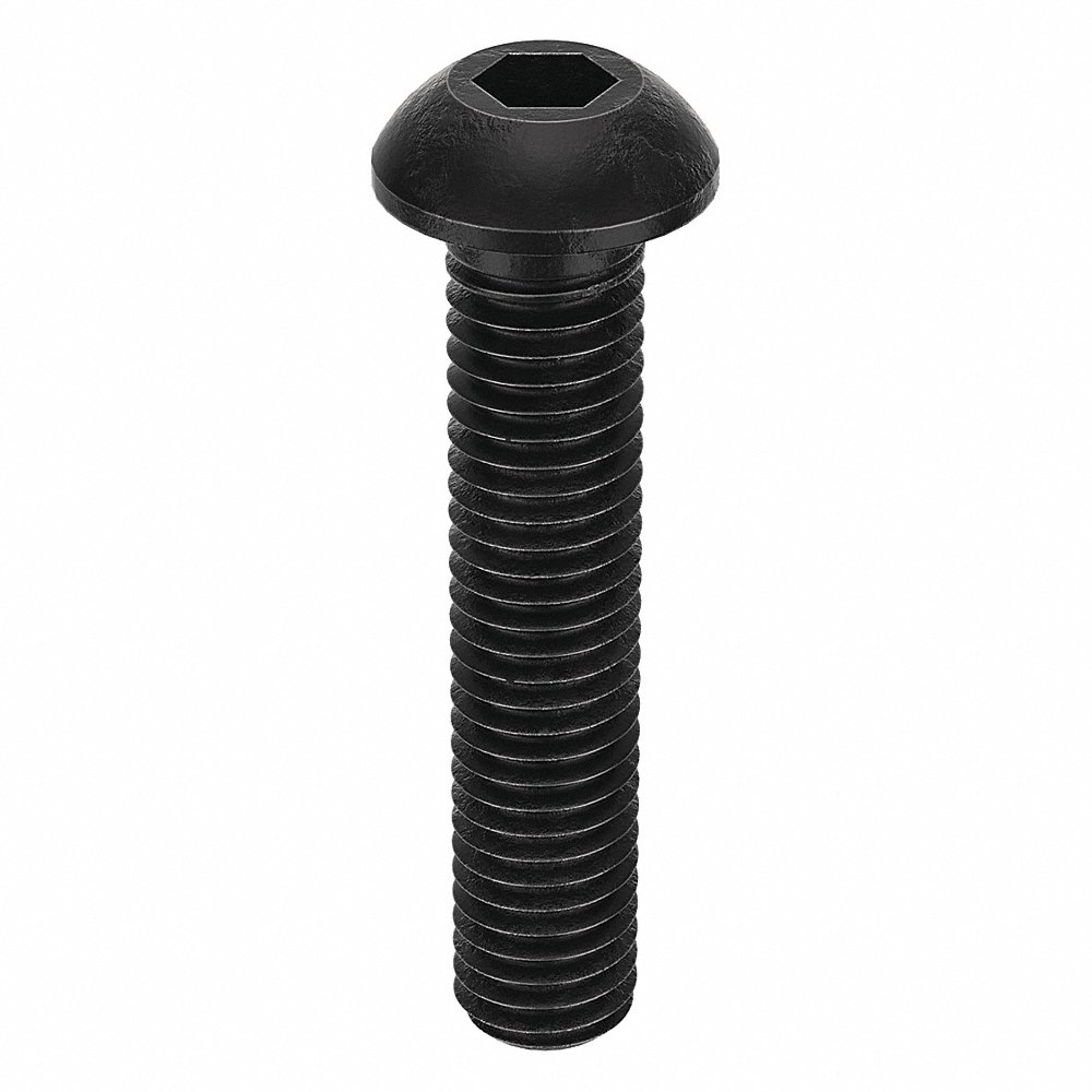 GRAINGER M07150.080.0040 Socket Head Cap Screw Button Steel M8 x 1.25, 40mm Length, 100PK | AH7UDX 38DA39