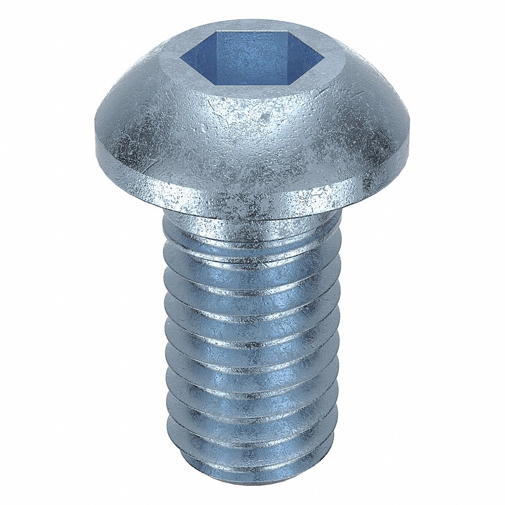 GRAINGER M07151.060.0012 Socket Head Cap Screw Button Steel M6 x 1.00, 12mm Length, 100PK | AH7UHH 38DC19