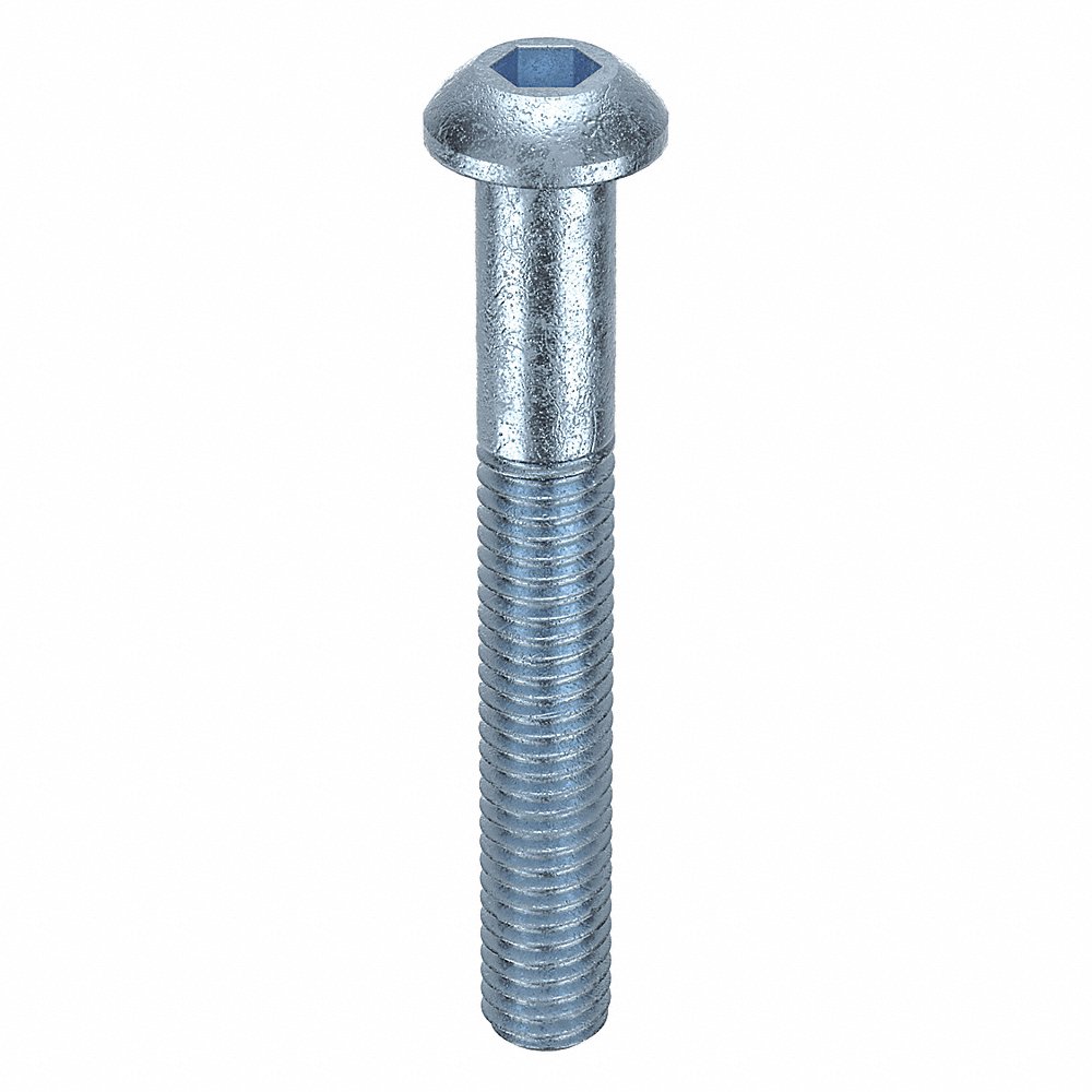 GRAINGER M07151.060.0045 Socket Head Cap Screw Button Steel M6 x 1.00, 45mm Length, 100PK | AH7UHQ 38DC26