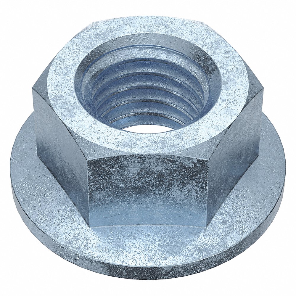 GRAINGER M11590.120.0001 Lock Nut M12 x 1.75 Class 8 Steel Zinc Plated, 100PK | AH7VHU 38DH63