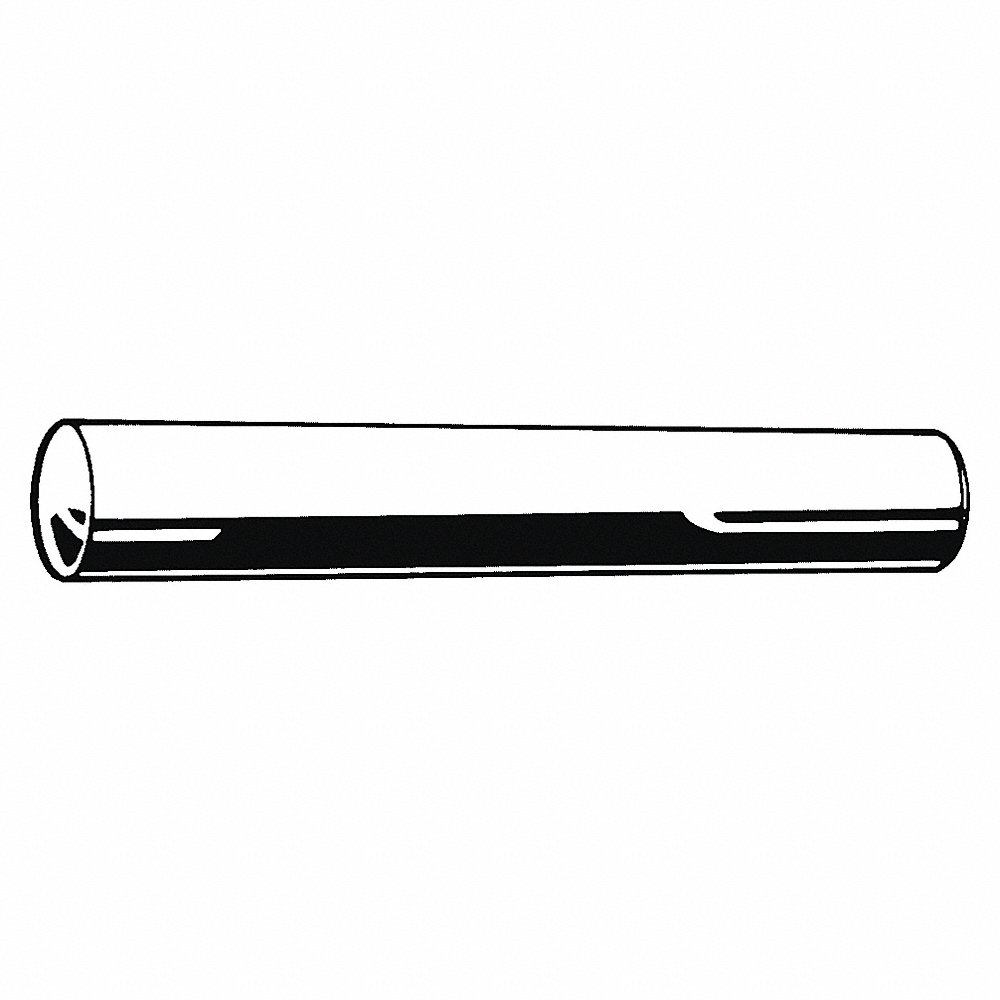 Taper Pin, Std, 3 mm Small End Dia., 16 mm Lg., Free Cutting Steel, Not Gr., Plain