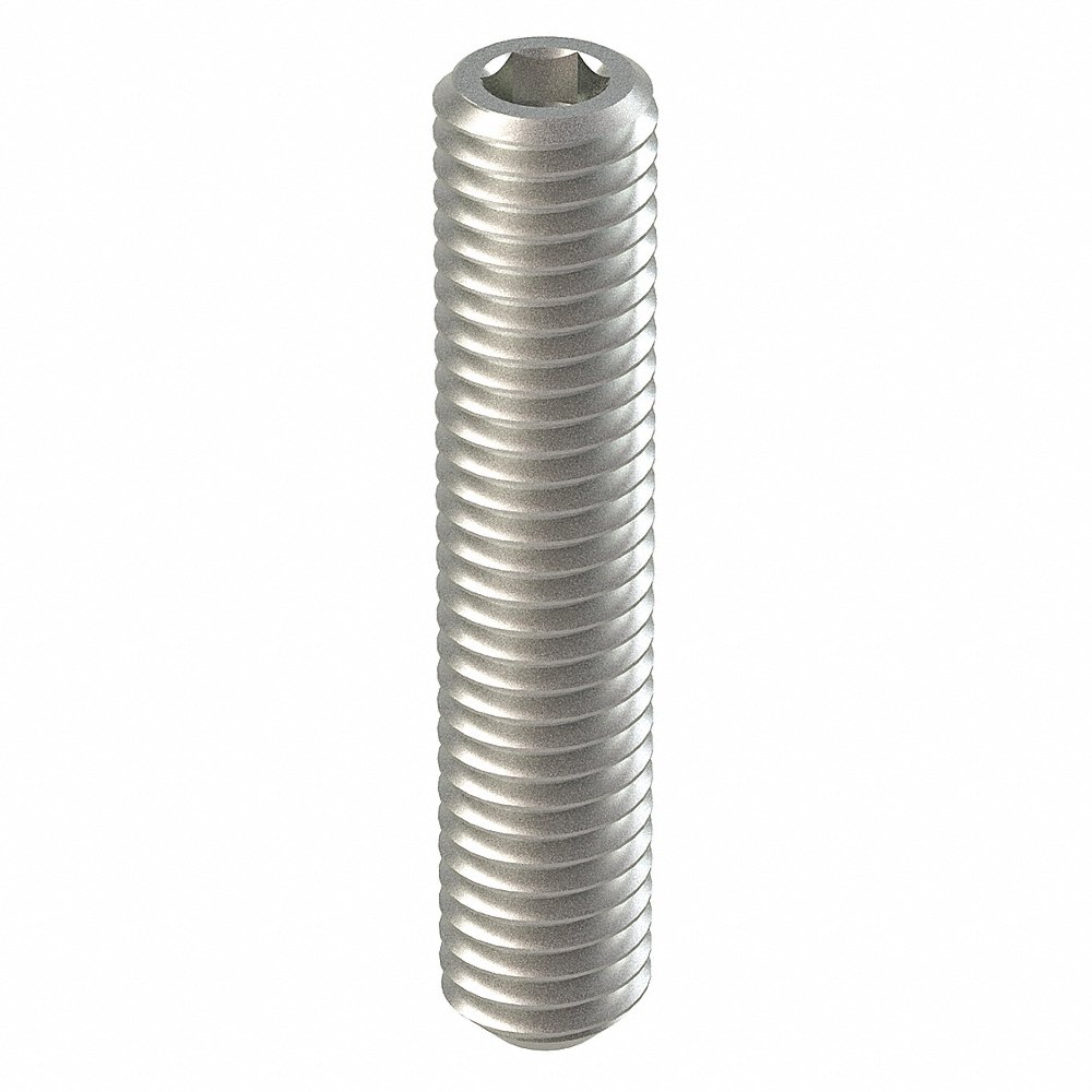 GRAINGER M51240.080.0040 Set Screw A2 Stainless Steel M8 X 1.25Mm Flat 40Mm, 50PK | AG2JRE 31KA61