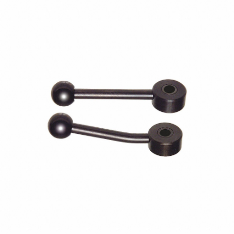 GRAINGER MA-24012 Adjustable Handle, Ball Knob, Steel Handle, 5/16 Inch To 18 Thread Size, Black | CP7ADQ 454R67