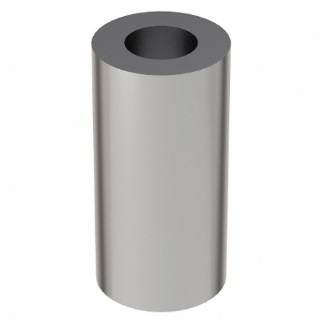 GRAINGER MPB1381 Spacer, 1/2 Inch Screw Size, Steel, Chrome Plated, 2 Inch Lg, 0.53 Inch Inside Dia, 5 PK | CQ4ZDN 4GVE3