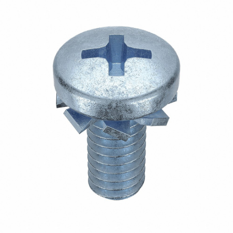 GRAINGER MPPEI-0800370-100P Machine Screw, #8-32 Thread Size, 3/8 Inch Length, Steel, Zinc Plated, Pan | CQ7WTV 1PXH1