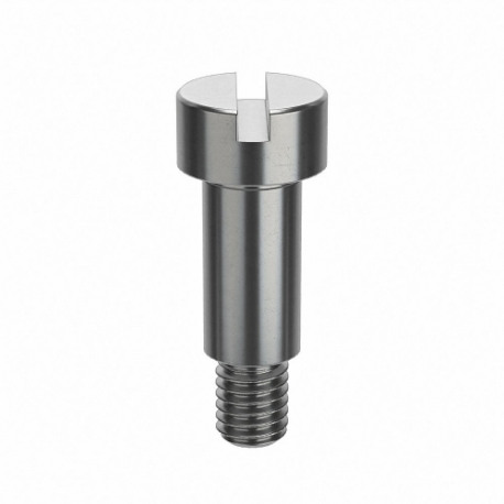 Shoulder Screw, 10-32 Thread Size, 1/2 In Shoulder Lg., 3/16 In Head Ht., Gr. 18-8, Mil Spec Shoulder Screw