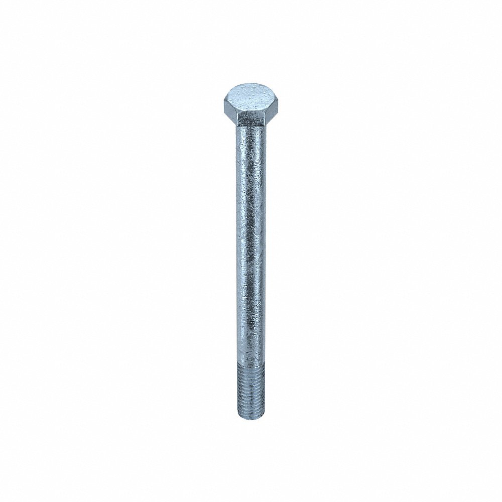 GRAINGER N01200.037.0500 Hex Head Cap Screw 3/8-16X5 Steel Grade 5 Zinc Plated, 10PK | AH8HGL 38TM60