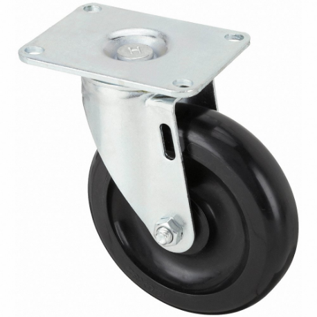 GRAINGER P12S-PB050B-P2 Sanitary Plate Caster, 5 Inch Dia, 6 3/16 Inch Height | CQ2ZXT 488Z84