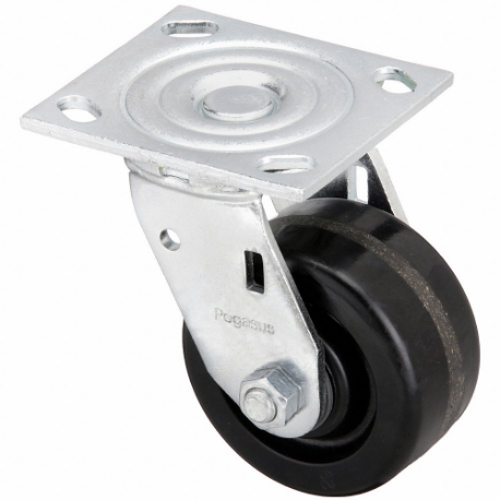 GRAINGER P21S-PH033R-14 Sanitary Plate Caster, 3 1/4 Inch Dia, Swivel Caster | CQ2ZVY 489A02