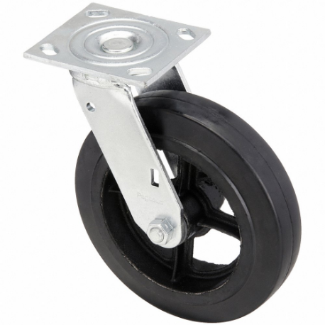 GRAINGER P21S-RY080R-14 Sanitary Plate Caster, 8 Inch Dia, 9 1/2 Inch Height, B | CQ2ZZX 488Z89