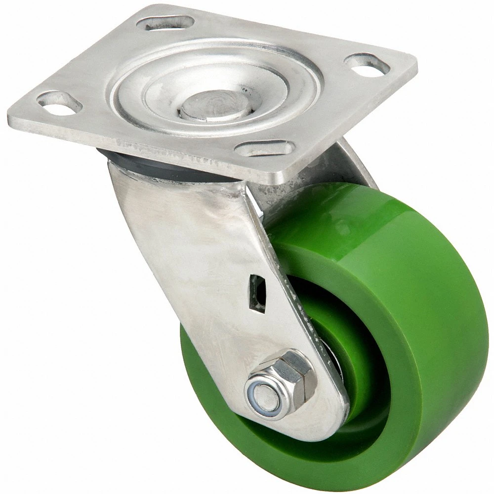 GRAINGER P21SX-U060K-14 Corrosion-Resistant Standard Plate Caster, 6 Inch Dia, Swivel Caster | CQ6XYL 454M94