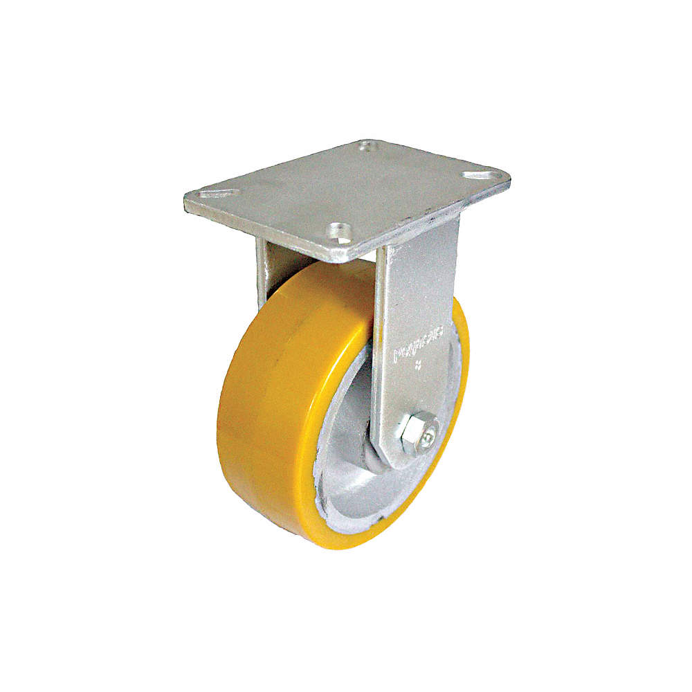 GRAINGER P29R-UY100K-18 10 Inch Heavy-Duty Rigid Plate Caster, 3000 Lbs. Load Rating | CD2GHM 454N30