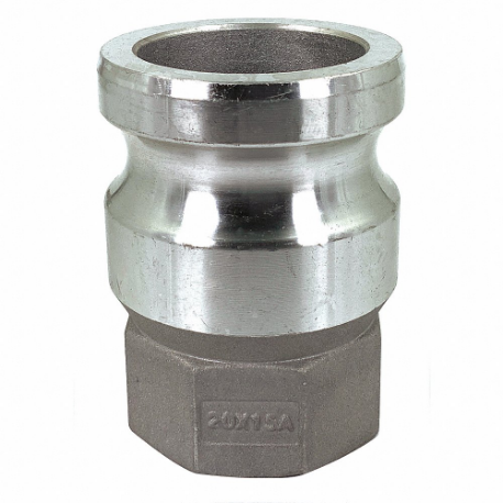 GRAINGER PLE05 Cam and Groove Adapter, 2 Inch Coupling Size, 2 Inch Hose Fitting Size | CP7EUZ 55MV01