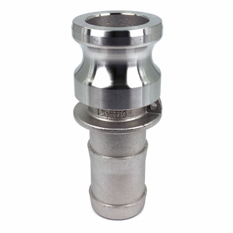 GRAINGER PLE106 Cam and Groove Adapter, 1 1/4 Inch Coupling Size, 250 PSI | CQ6BHQ 55MV75